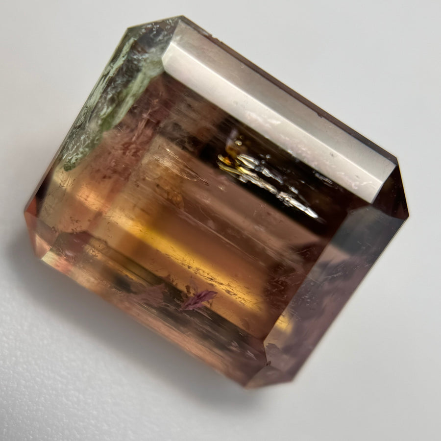 Bi-color Tourmaline Pair Emerald Cut (25.42 CT) image 0