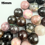 Multi-Coloured Tourmaline Polished Round Beads image 8
