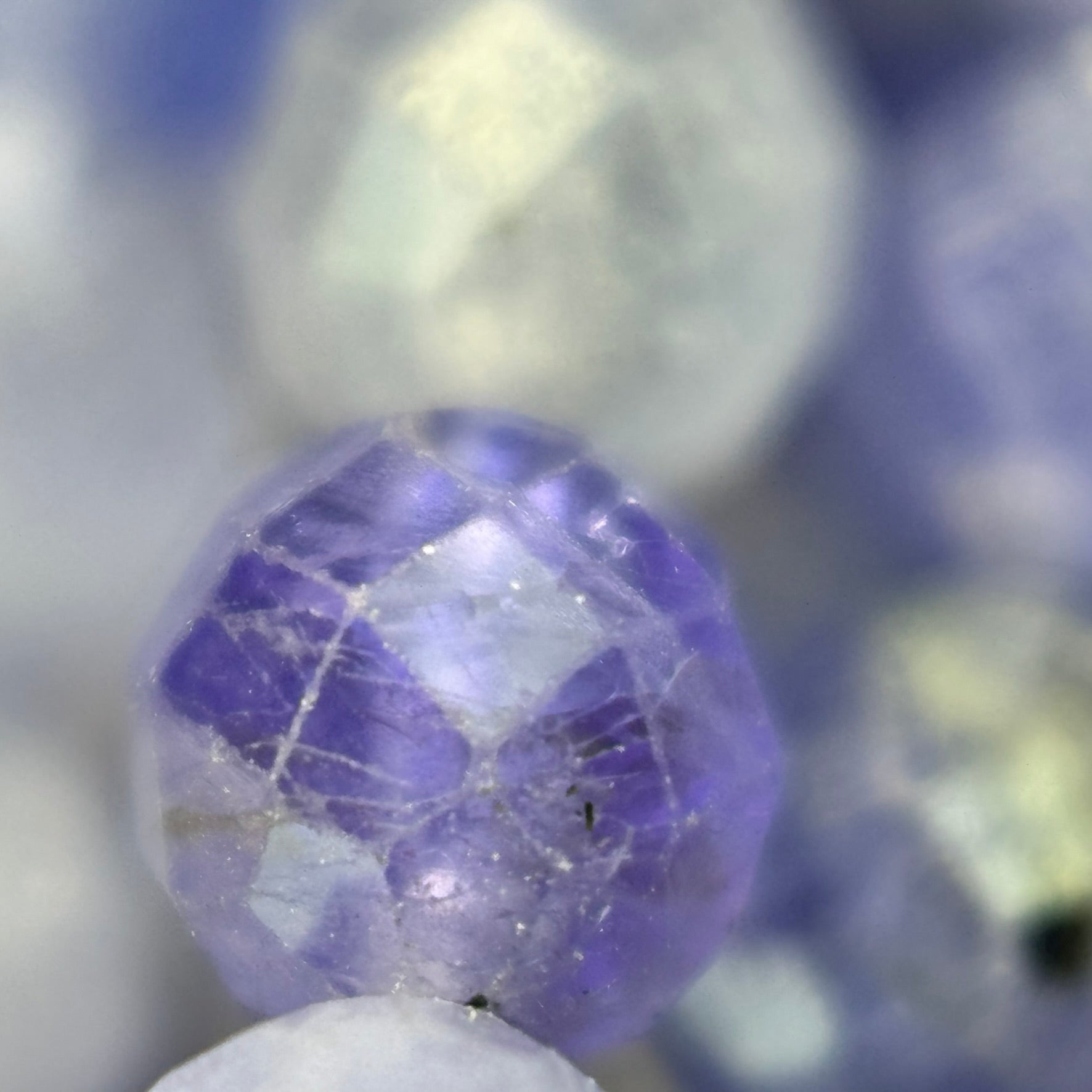 Tanzanite Faceted Round Beads - AA Quality image 2