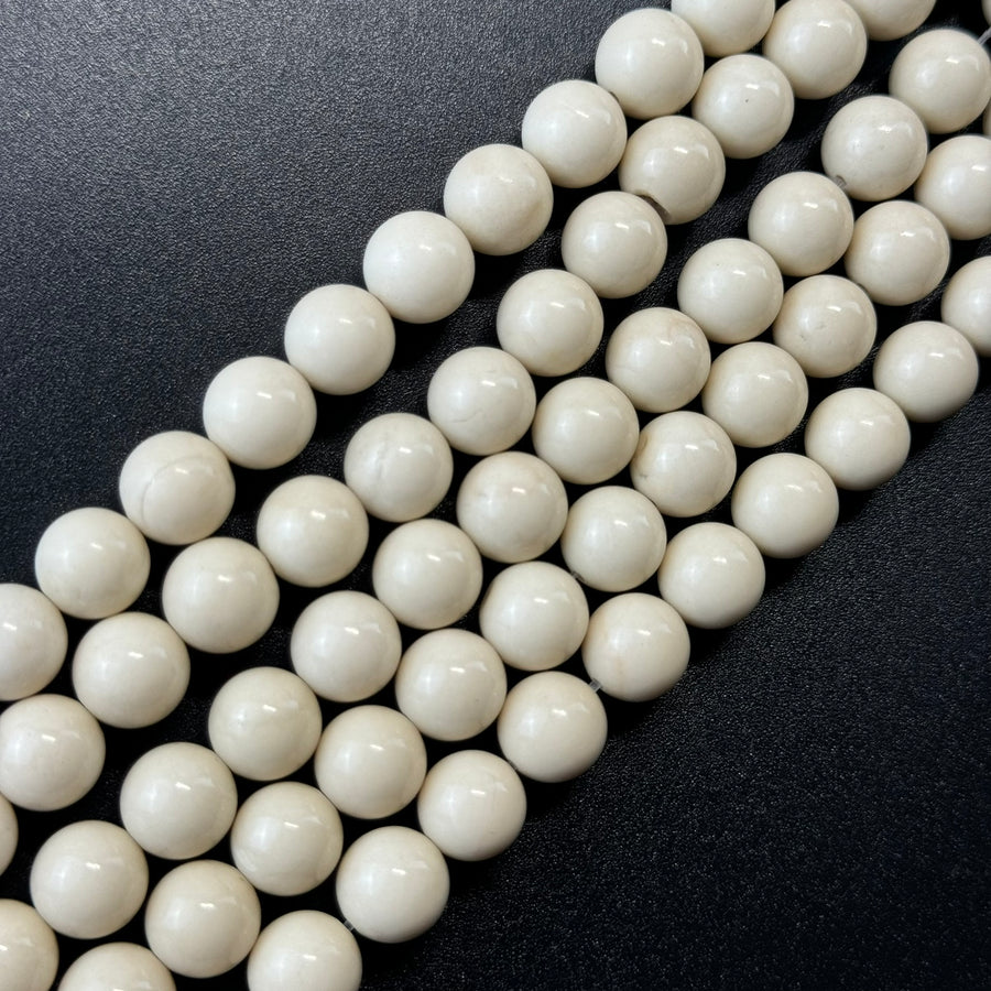 River Rock Polished Round Beads image 0