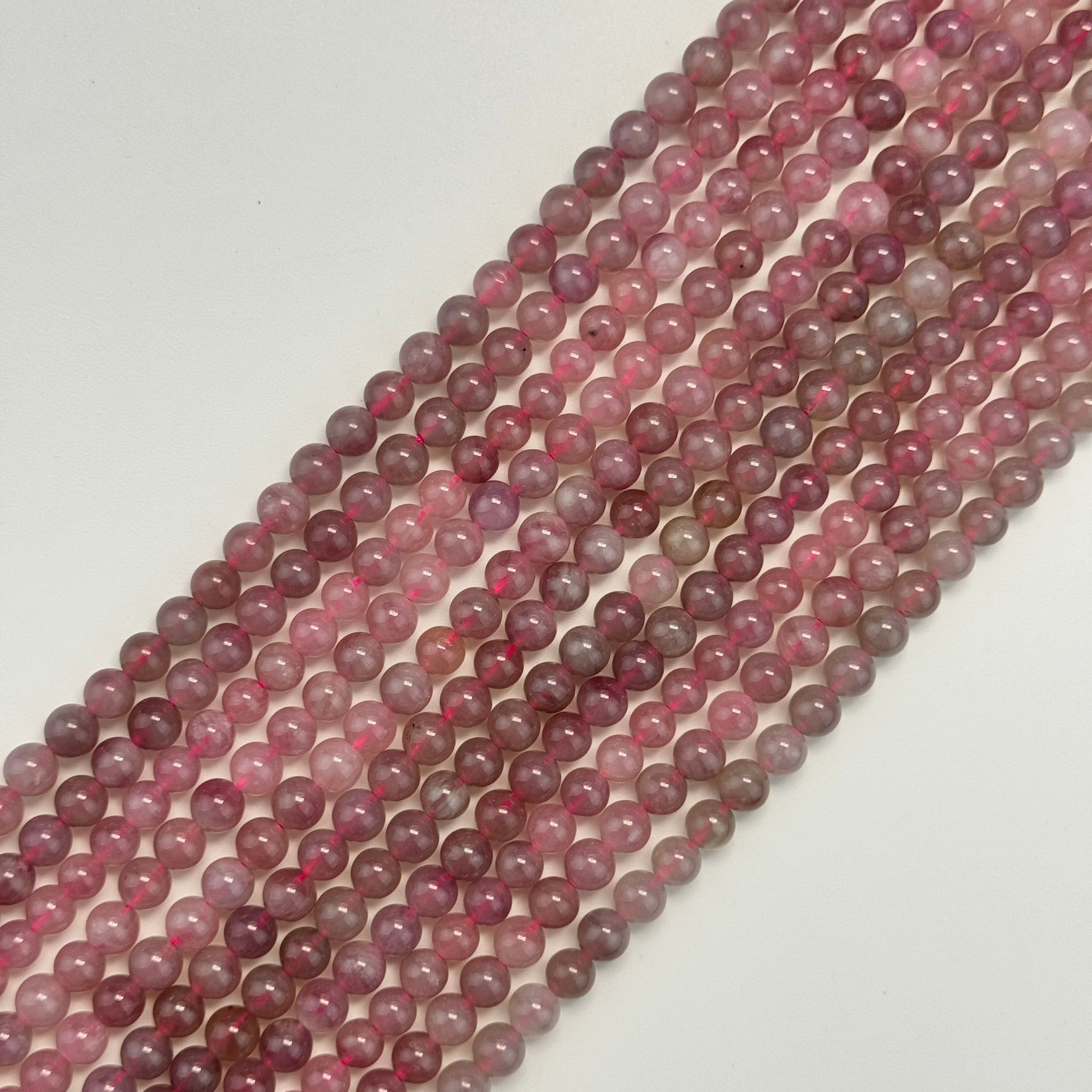 Blue Rose Quartz Polished Round Beads image 5