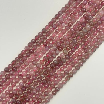 Blue Rose Quartz Polished Round Beads image 5
