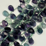 Rainbow Fluorite Faceted Pear Shape Beads image 6