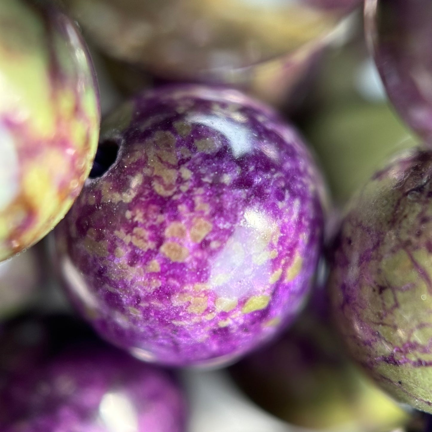 Stichtite Polished Round Beads image 1