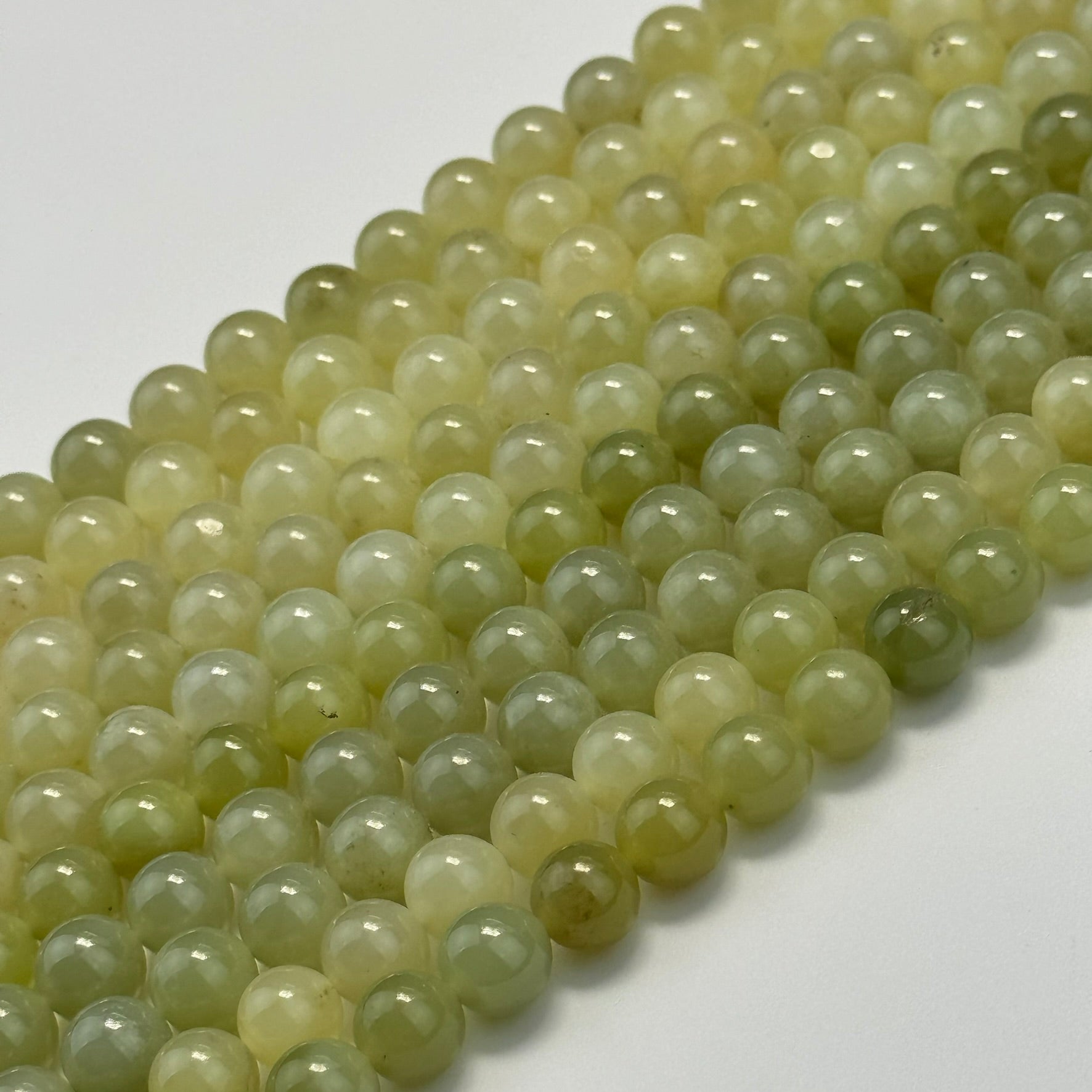 Hetian China Jade Polished Round Beads image 2