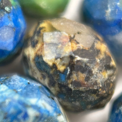 Azurite Faceted Rondelle Beads image 8
