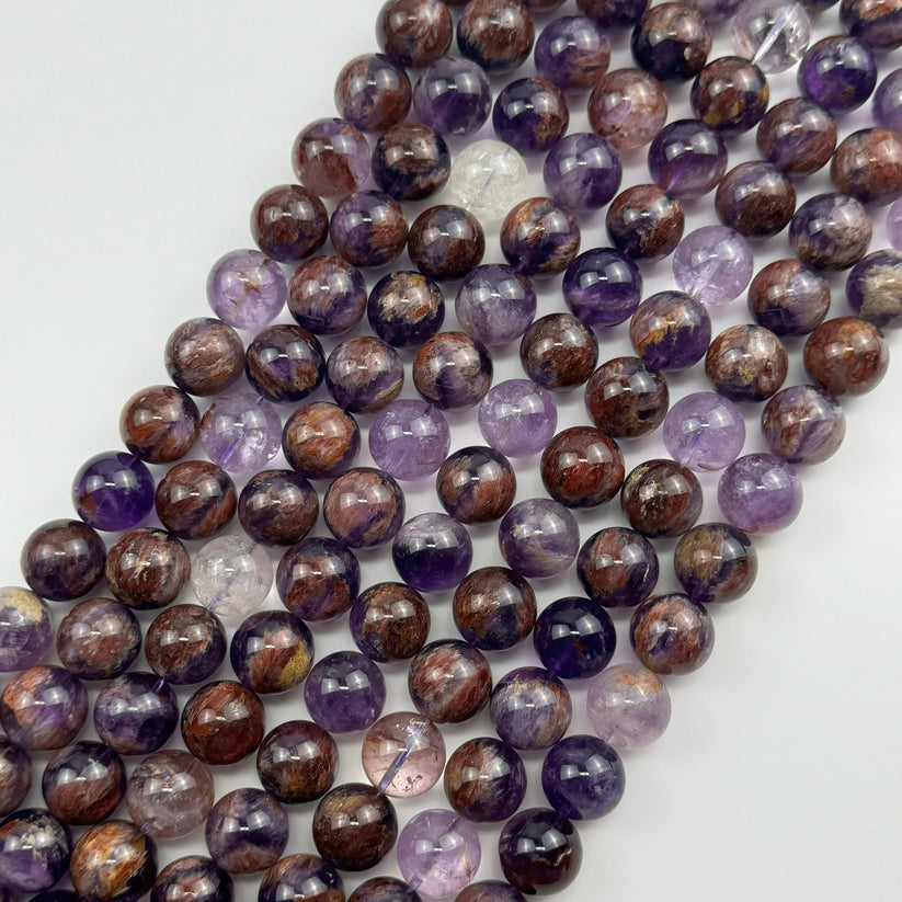 Garden amethyst in round shape and smooth finish