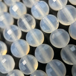 White Agate Lentils Beads image 5