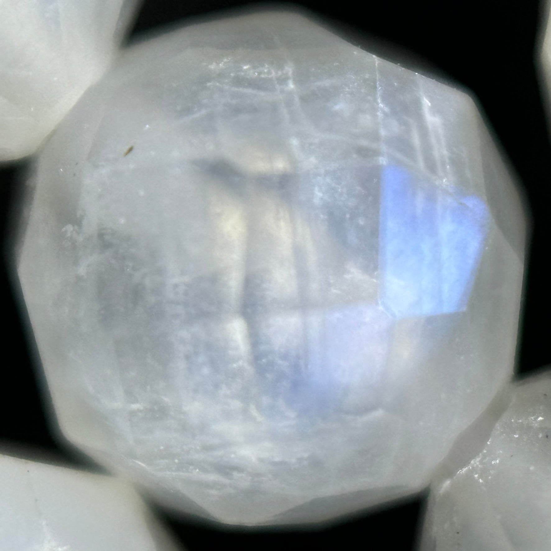 Rainbow Moonstone 6mm Facted Round Beads image 1
