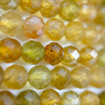 Yellow Tourmaline Faceted Round Beads (3.5mm) image 4