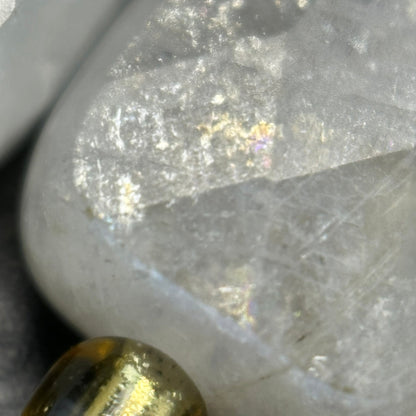 Rainbow Moonstone Rectangular Faceted Cushion Cut 10xÂ8 mm Beads image 4