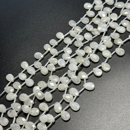 Rainbow Moonstone Faceted Pear Shape Beads image 0