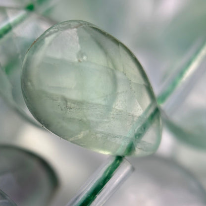 Green Fluorite Faceted Pear Shape Beads image 6