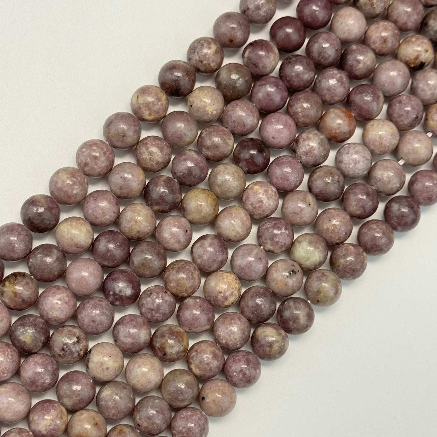 Lepidolite Polished Round Beads image 2
