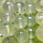 Prehnite Polished Round Beads AA Quality image 3