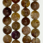 Natural African Ametrine with Goethite Polished Round Beads (12mm) image 3