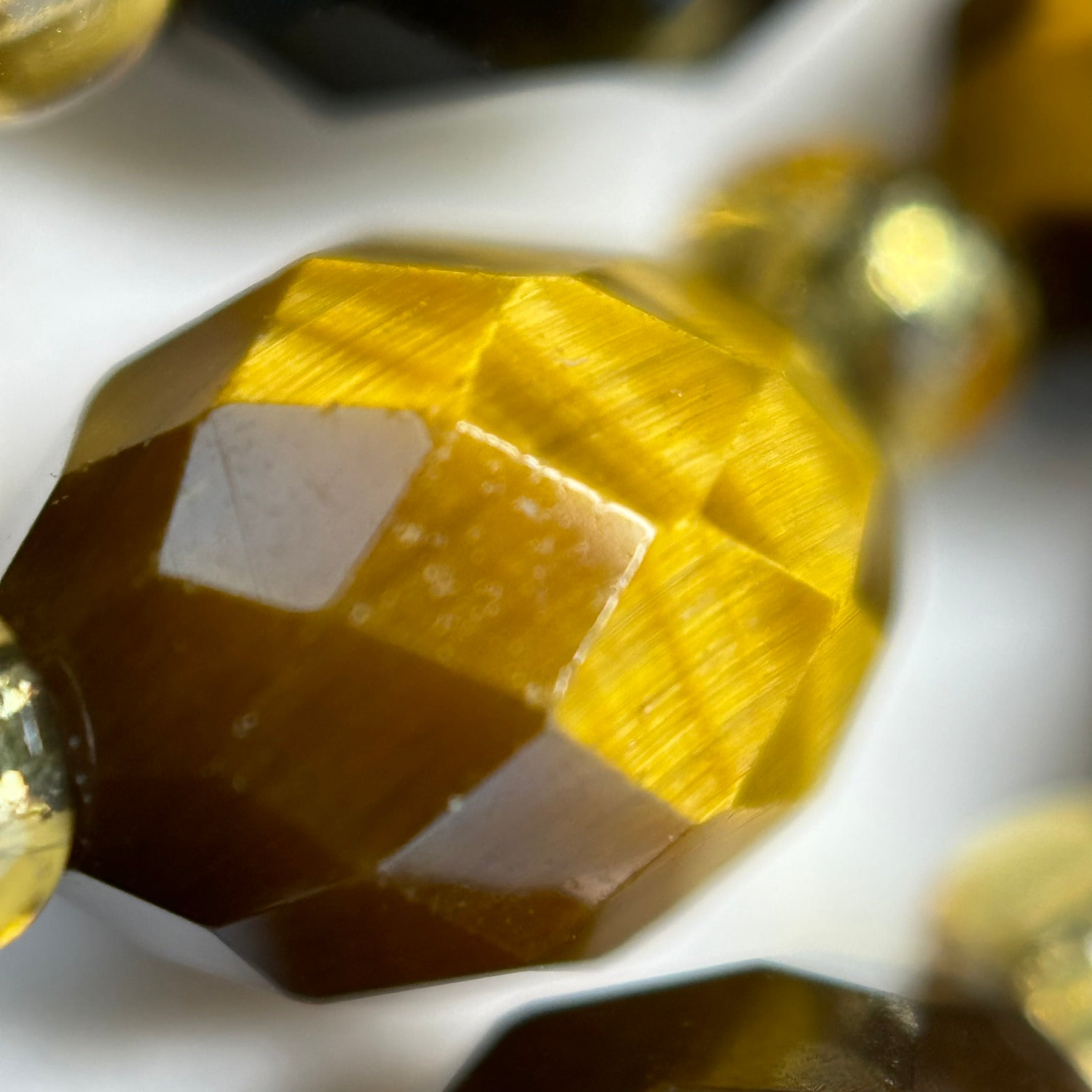 Tiger's Eye Faceted Barrel 8 Beads image 4