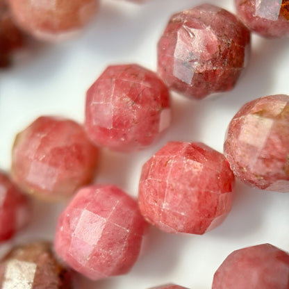 Rhodonite Faceted Round Beads (AA Quality) image 3