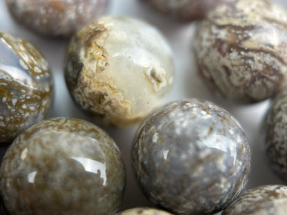 Crazy Red Agate Polished Round Beads  (8mm) image 4