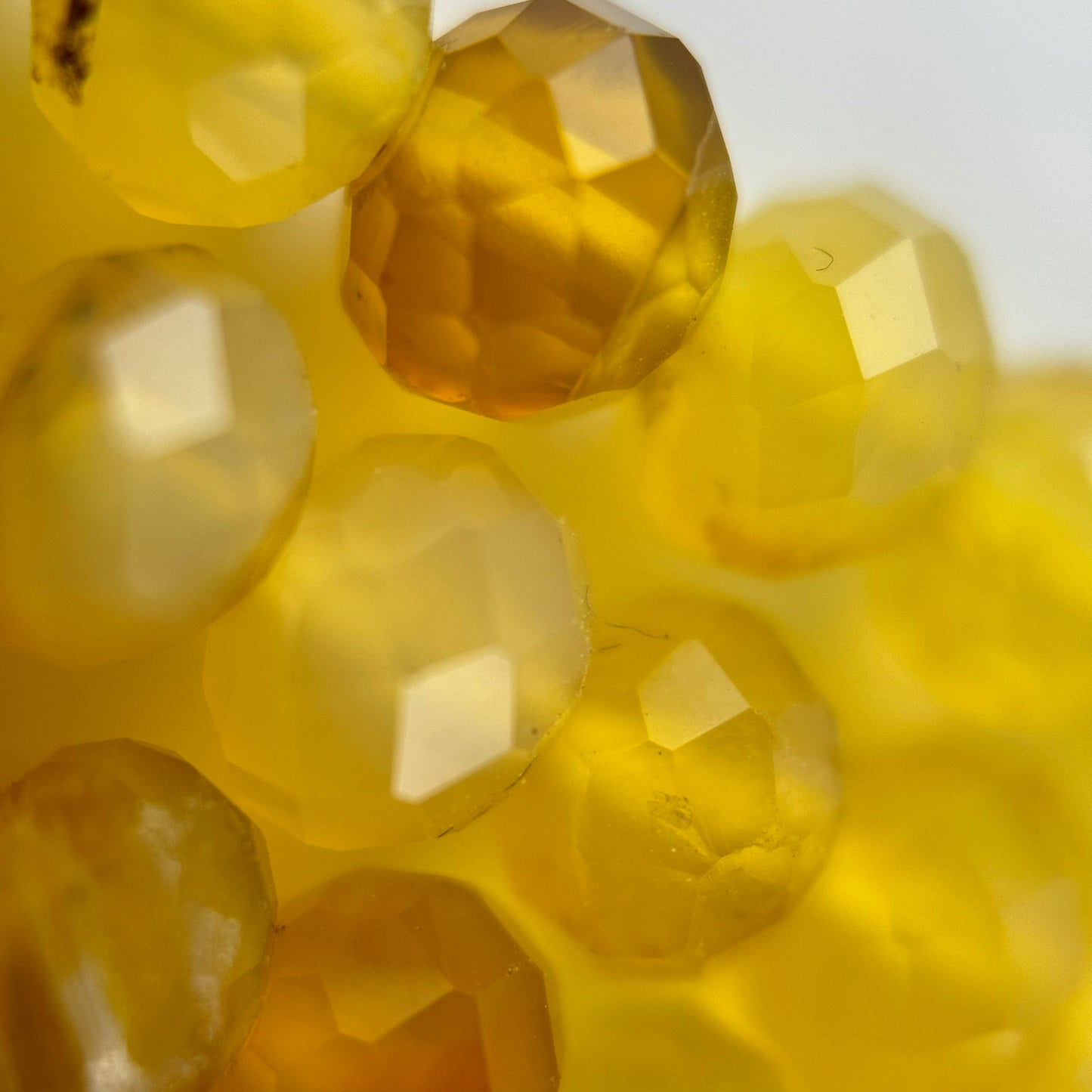 Yellow Opal Faceted Rondelle Beads (5.5x4mm) image 2