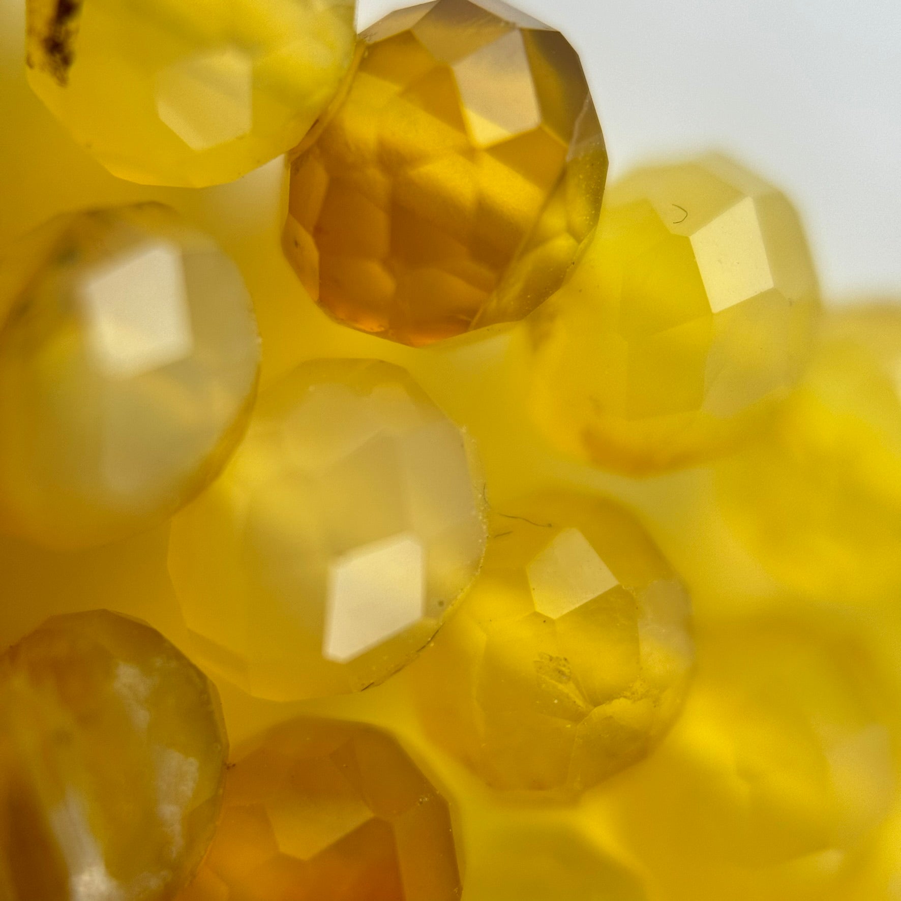 Yellow Opal Faceted Rondelle Beads (5.5x4mm) image 2
