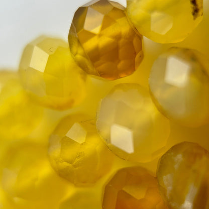 Yellow Opal Faceted Rondelle Beads (5.5x4mm) image 2