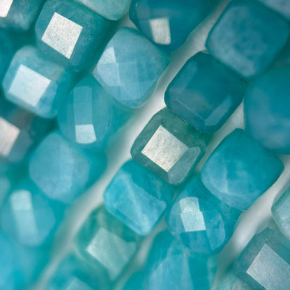 Amazonite AAA Quality Square Gemstone Beads image 3