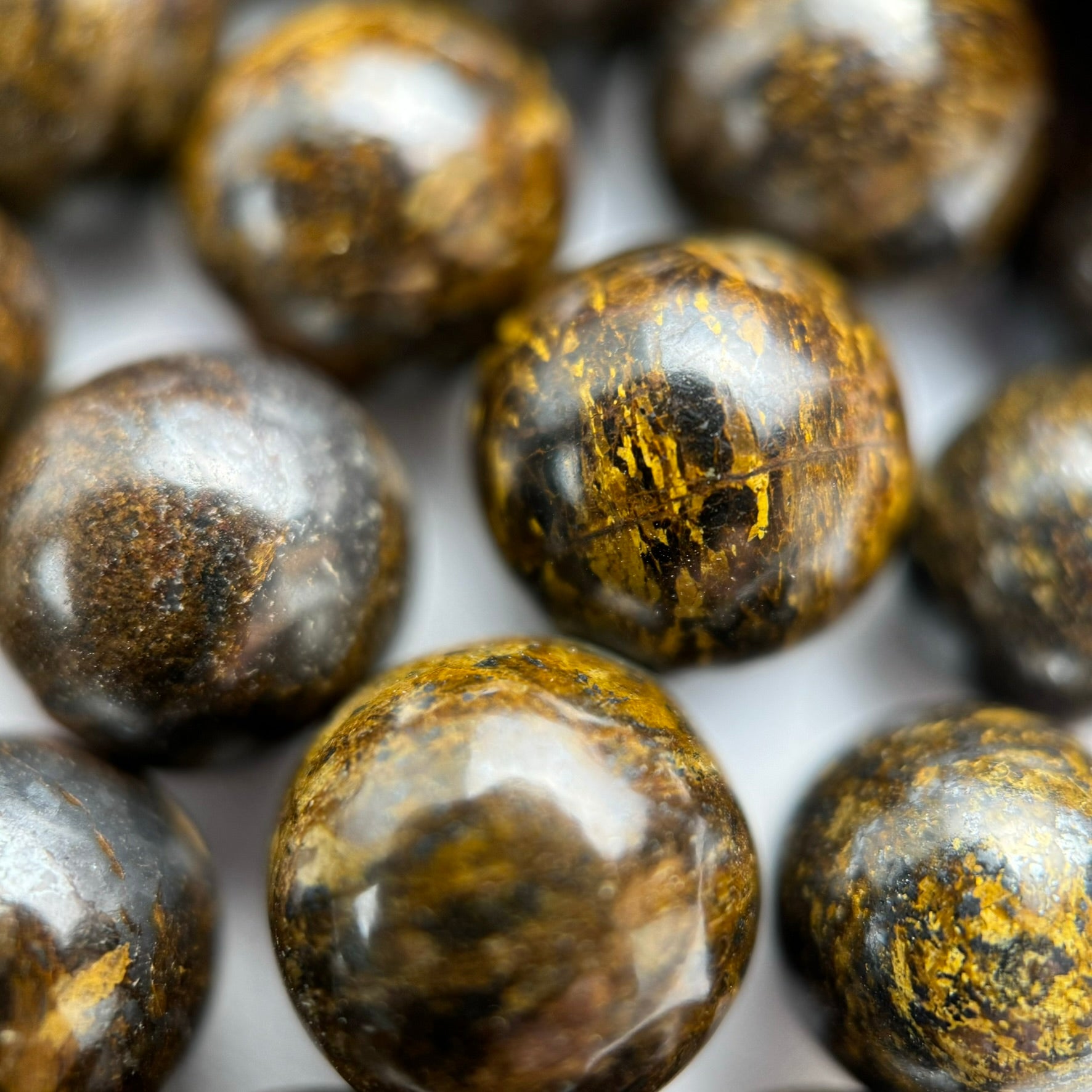 Bronzite Polished Round Beads image 1