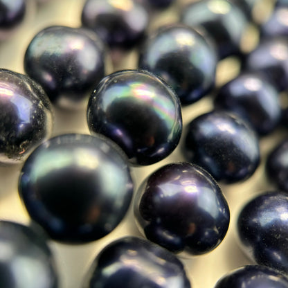 AA Dyed Blue Pearl  9.5x9.2mm image 1