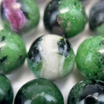 Ruby Zoisite Polished Round Beads image 7