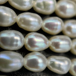 Pink, White and Peach Pearl  4x6mm image 3