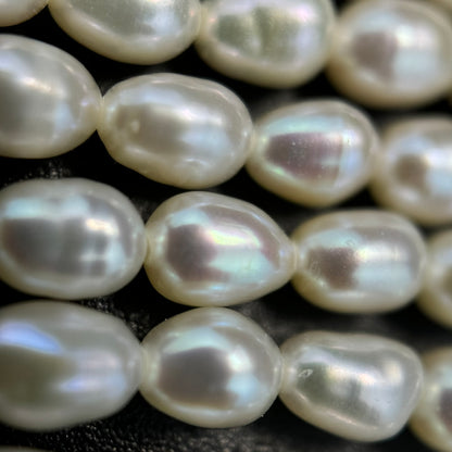Pink, White and Peach Pearl  4x6mm image 3