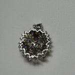 Multicolor Sapphire & Ruby Pendant in 925 Sterling Silver image 3