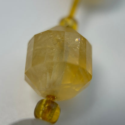Citrine Dodecahedron Beads image 6
