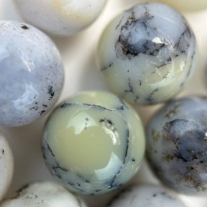 Dendritic Opal Polished Round Beads image 1