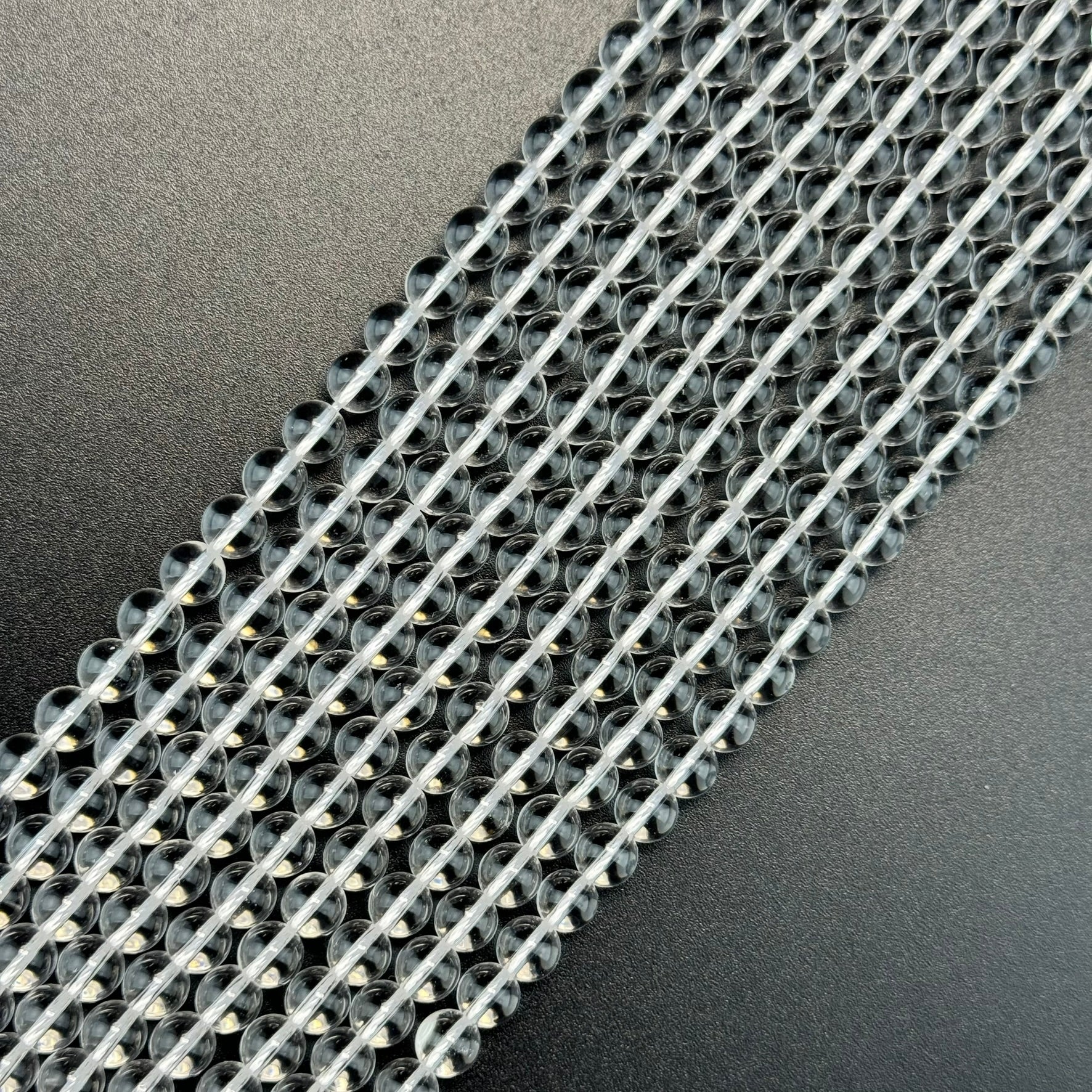 Clear Quartz Polished  Round Beads image 0