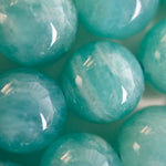 Peruvian Amazonite AAA Polished Round Gemstone Beads image 1