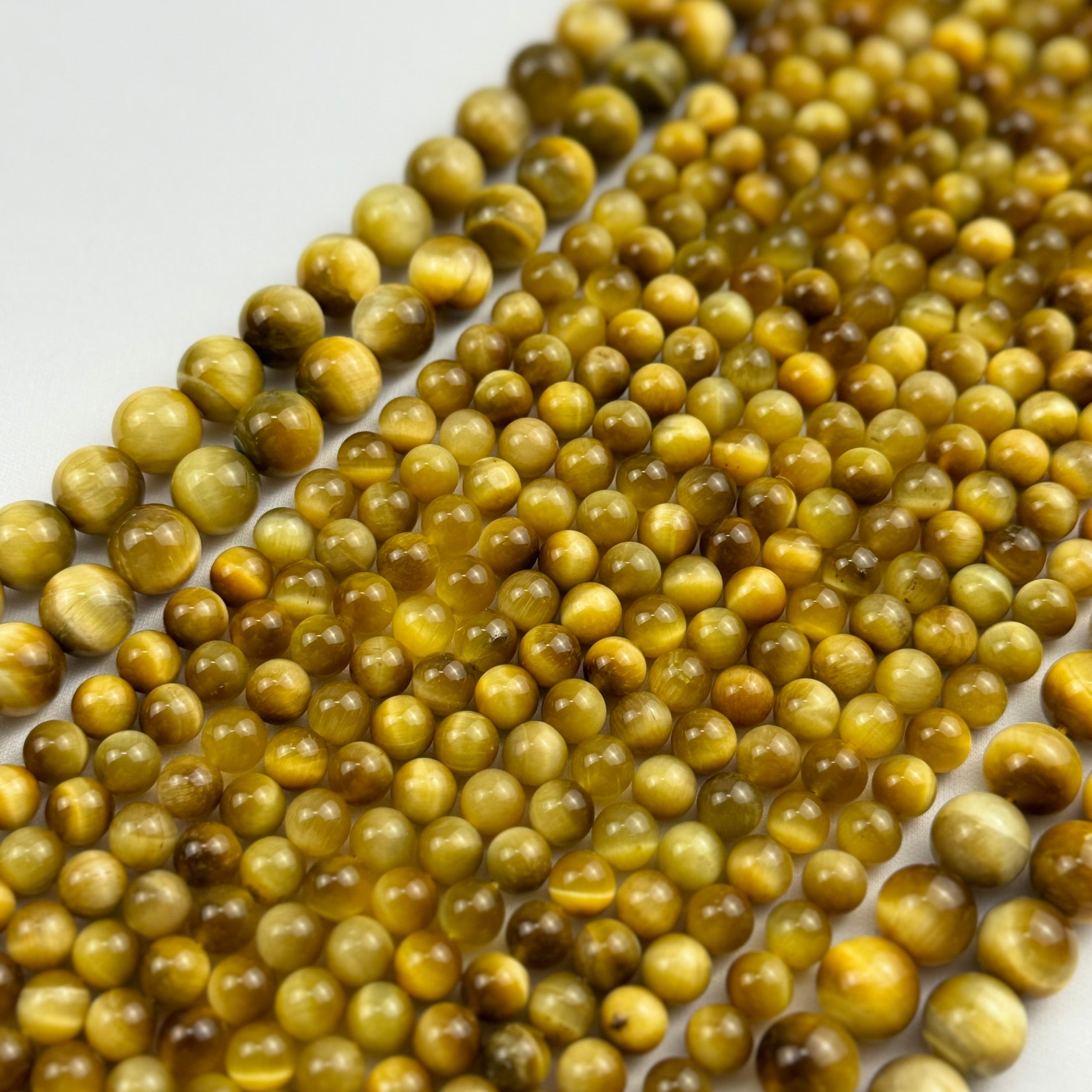 Golden Tiger's Eye Polished Round Beads image 4