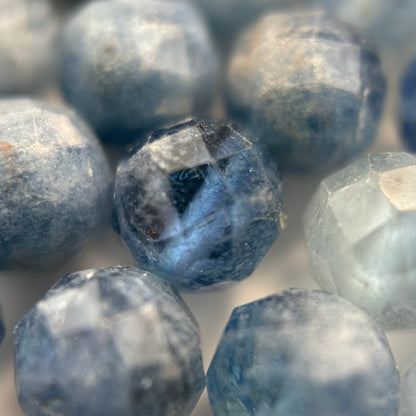 Aquamarine Faceted Round Gemstone Beads image 4
