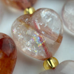 Hematoid Quartz Faceted Heart Shape Beads image 6