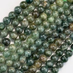 Cat's Eye Green Apatite Polished Round Beads image 5