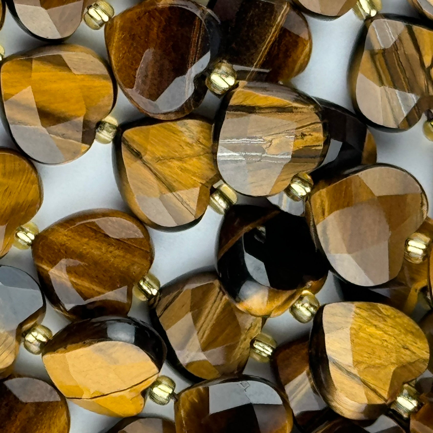 Tiger's Eye Faceted Heart 12ÃƒÆ’Ã†â€™Ãƒâ€ Ã¢â‚¬â„¢ÃƒÆ’Ã‚Â¢ÃƒÂ¢Ã¢â‚¬Å¡Ã‚Â¬ÃƒÂ¢Ã¢â€šÂ¬Ã‚Â12 mm Beads image 5