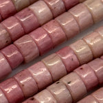 Rhodonite Heishi Beads (A Quality) image 5