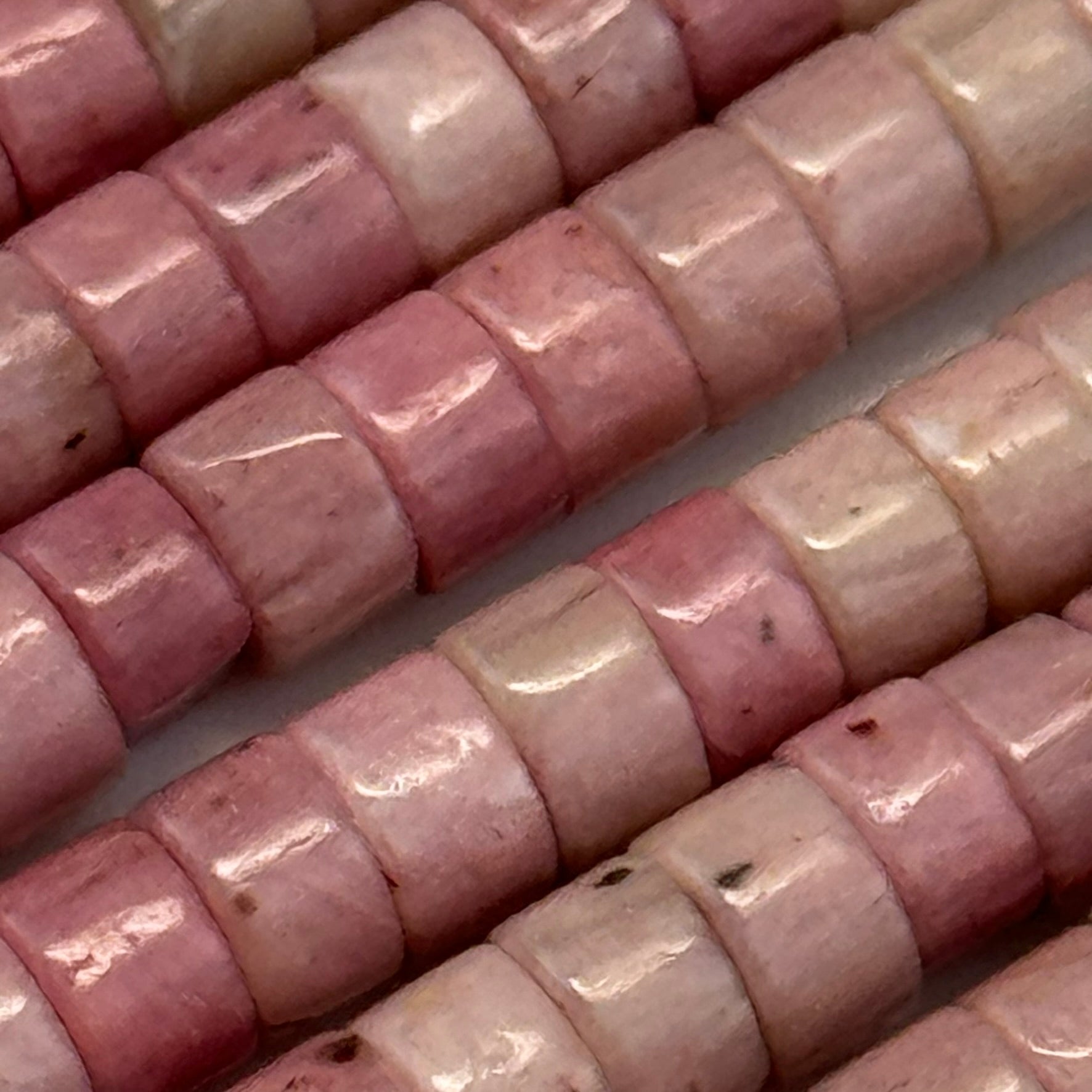Rhodonite Heishi Beads (A Quality) image 5