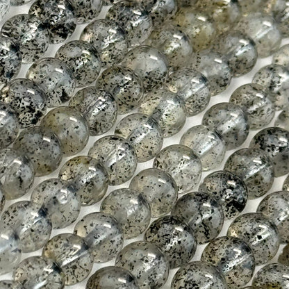 Space Mica Quartz Polished Round Beads