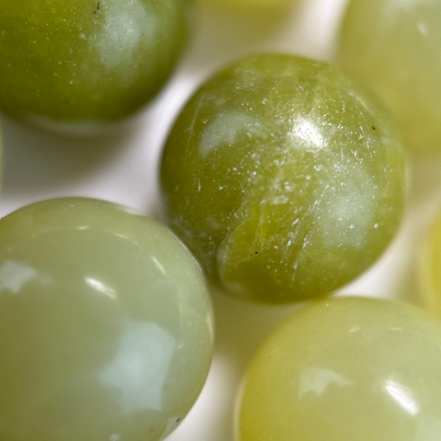 South Jade Serpentine Polished Round Beads image 2