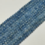 Aquamarine Polished Round Gemstone Beads - A Quality image 3