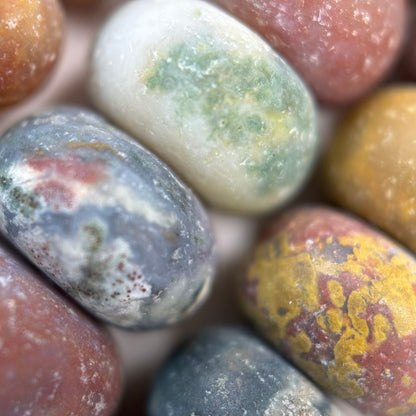 Mexican Ocean Jasper Rondelle Beads image 4
