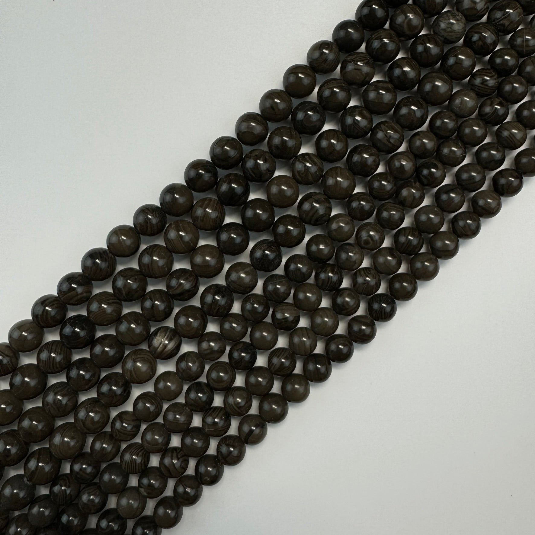 Coffee Bean Jasper Polished  Round Beads image 6