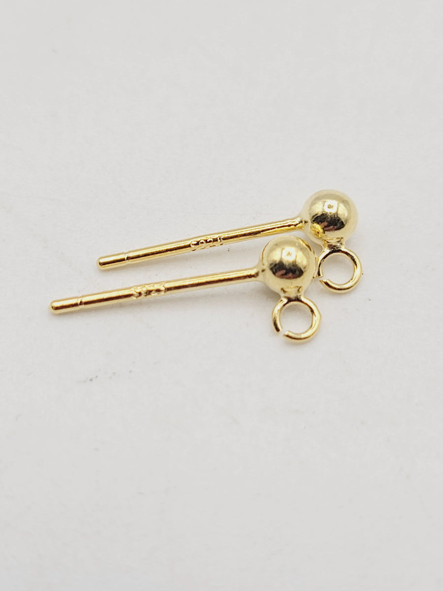 3mm Stud Earrings | (4 colours) image 0